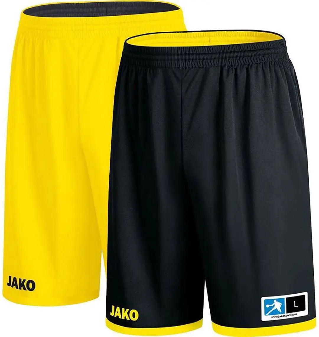 Jako Change 2.0 Reversible Short Heren - Citroengeel/Zwart M