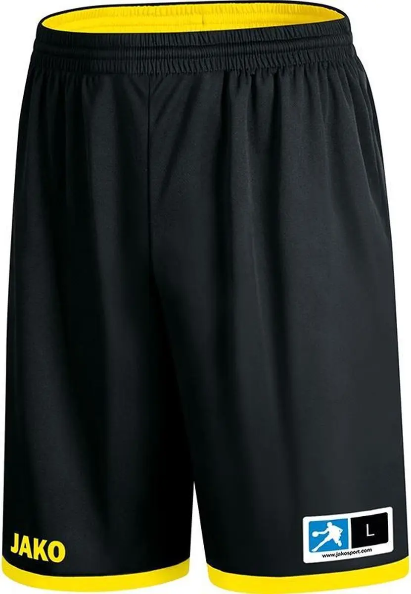 Jako Change 2.0 Reversible Short Heren - Citroengeel/Zwart M