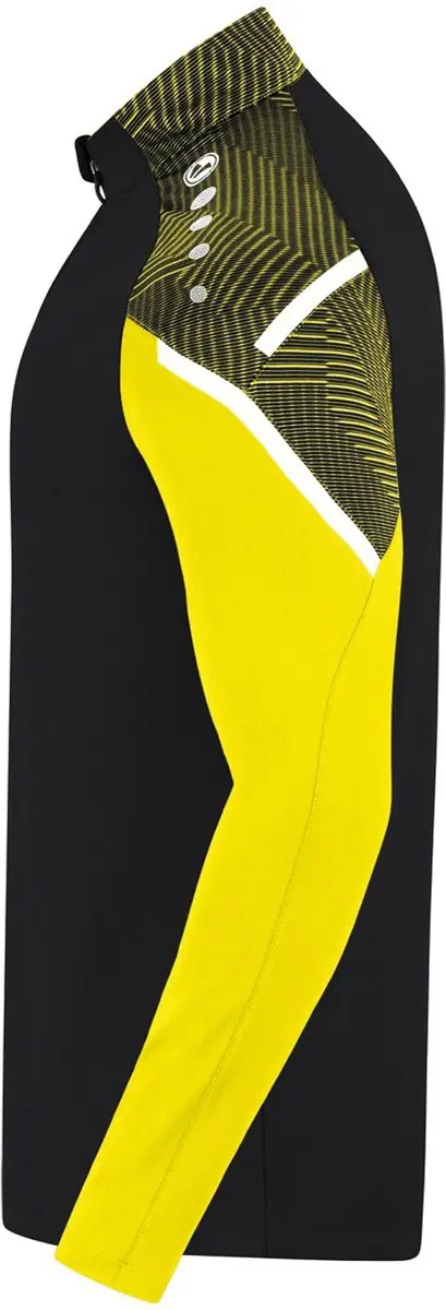JAKO Ziptop Performance Sportshirt 128 - Zwart/Geel