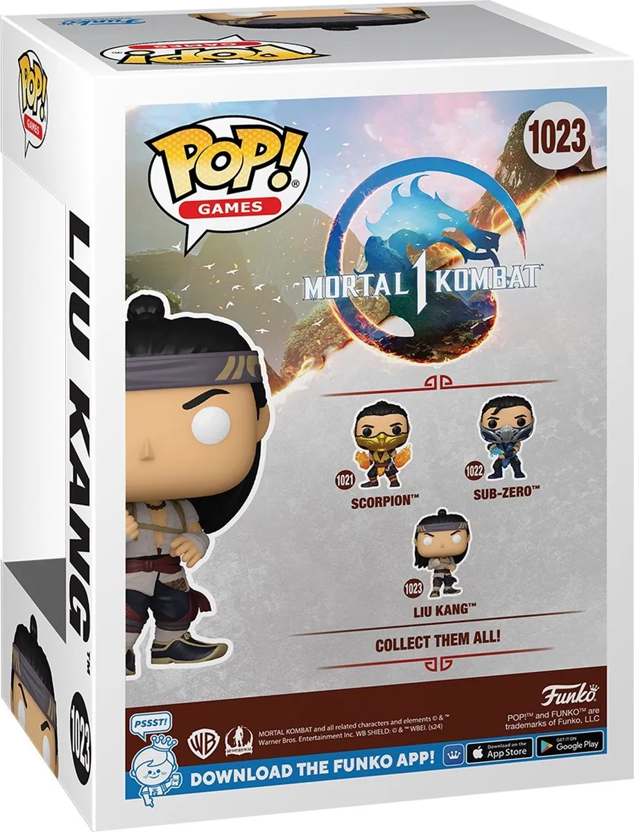 Funko Pop Games Mortal Kombat 1 Liu Kang #1023 - Multi