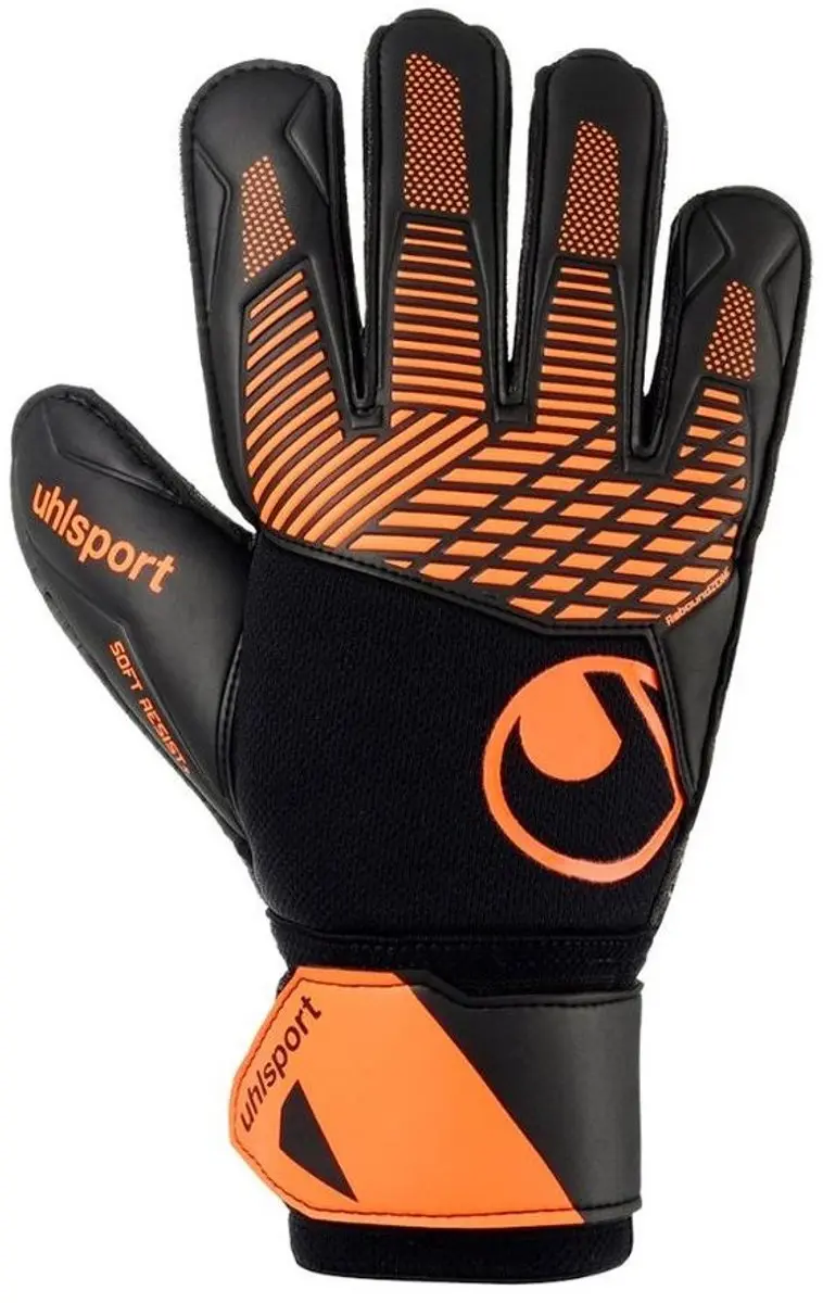 Uhlsport Fangmaschine Soft Resist+ Keepershandschoenen Oranje,Zwart 7.5