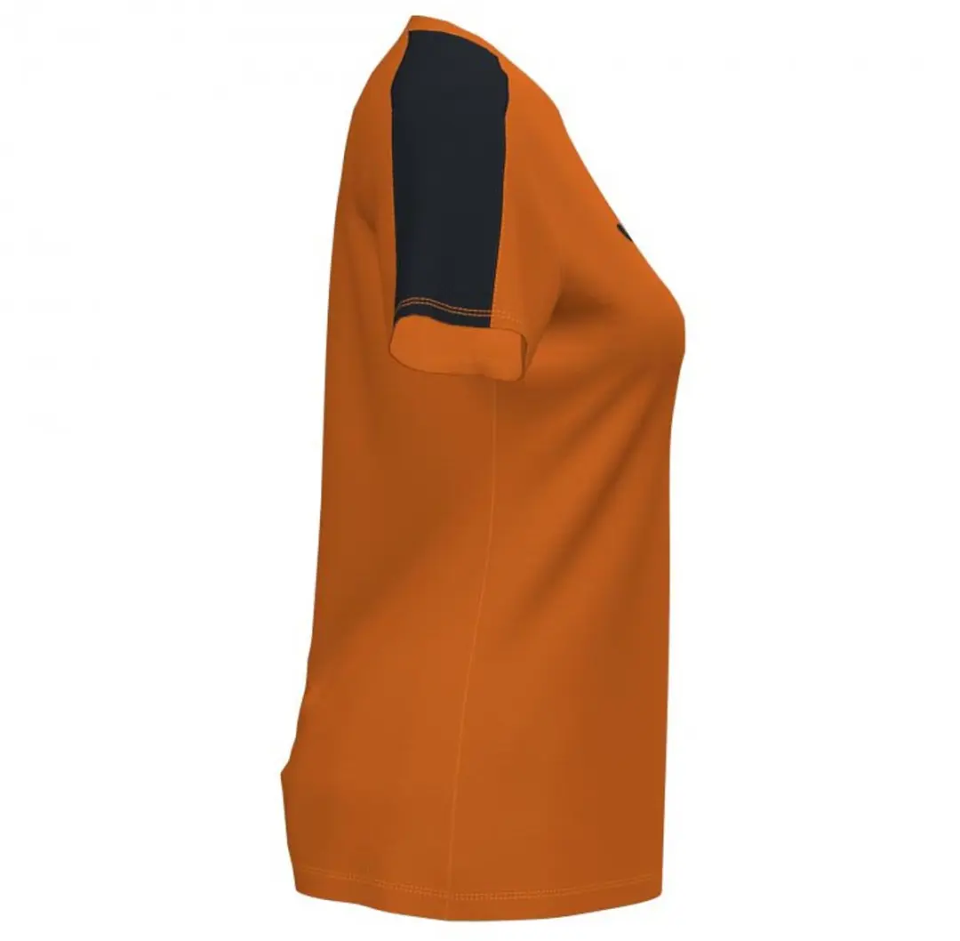 Joma Academy III Dames Shirt Korte Mouw - Oranje/Zwart S - afbeelding 6 van 6