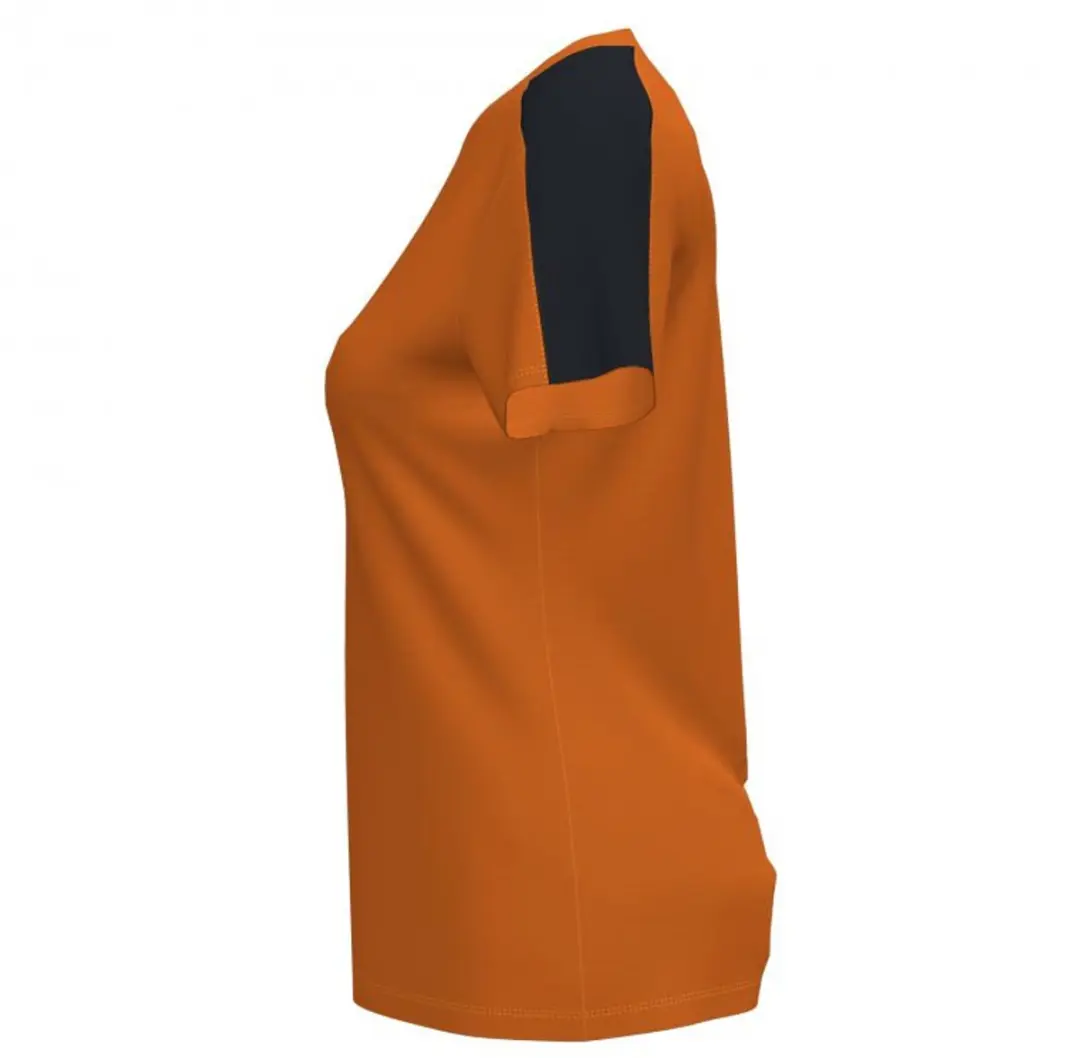Joma Academy III Dames Shirt Korte Mouw - XL - Oranje/Zwart