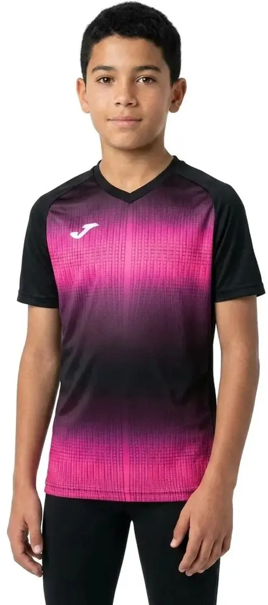Joma Tiger V T-shirt 5-6 jaar - Zwart/Rozeroze