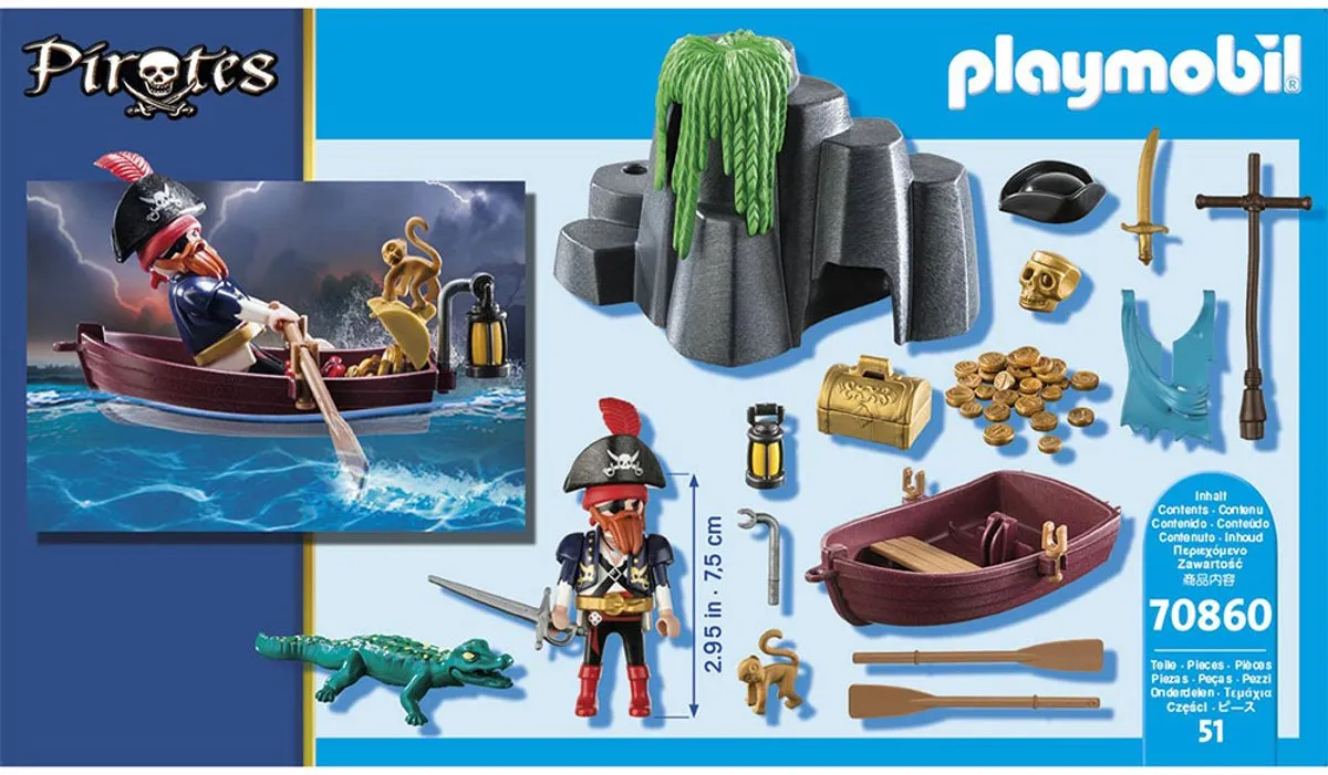 Playmobil Pirates Schatverstopplaats 70860 - Multicolor - afbeelding 6 van 6