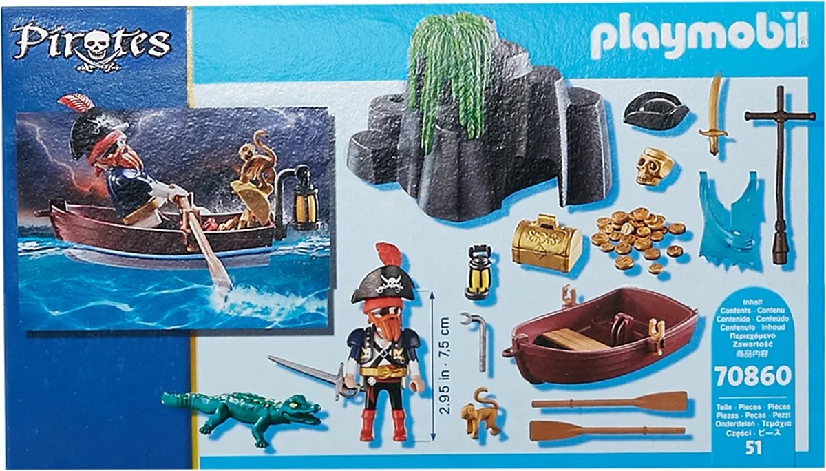 Playmobil Pirates Schatverstopplaats 70860 - Multicolor