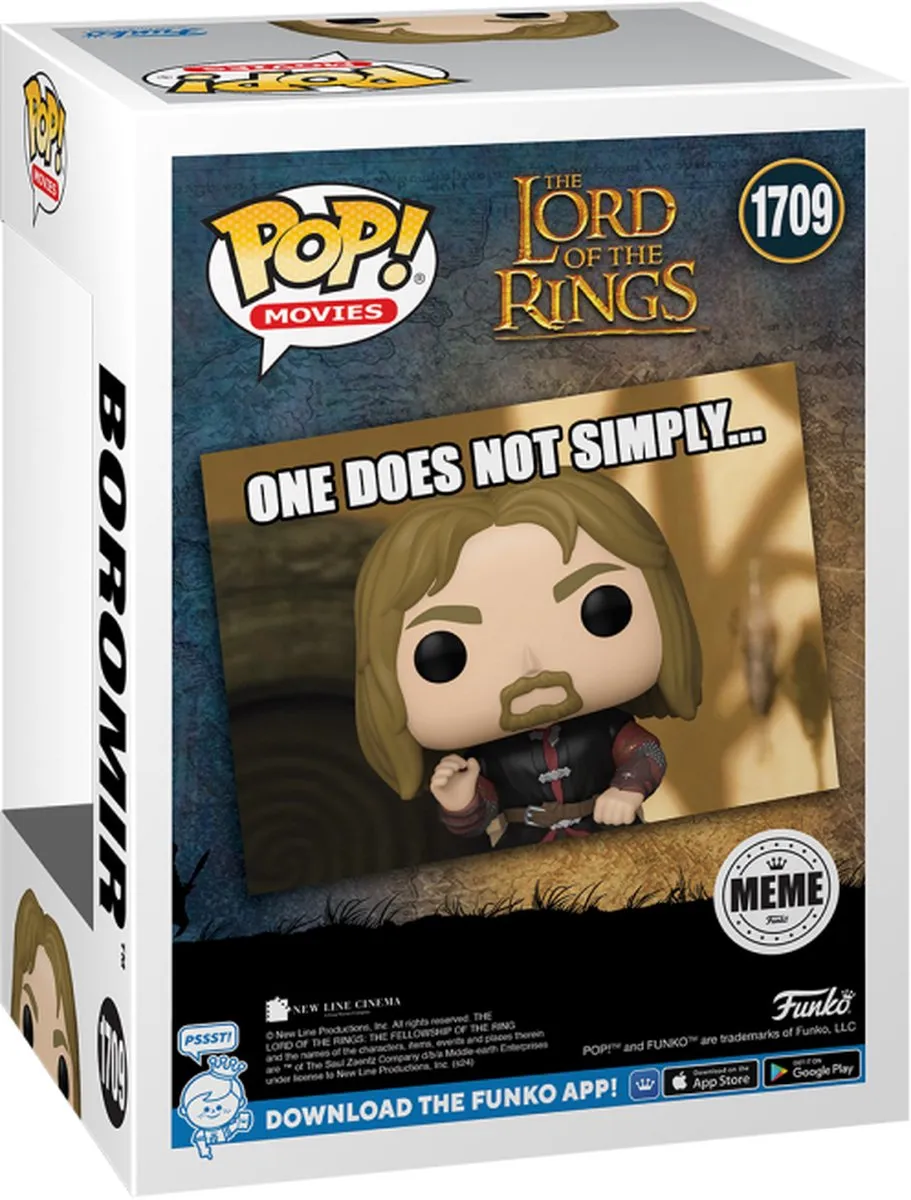 Funko Pop Movies The Lord of the Rings Boromir Meme 81069 - Multi