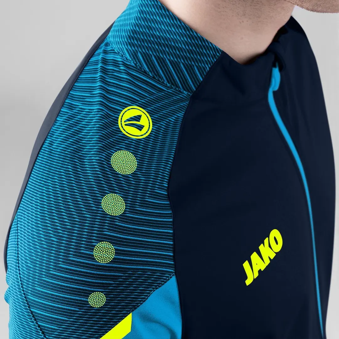 JAKO Performance Sportjas Mannen S - Navy/Geel/Blauw
