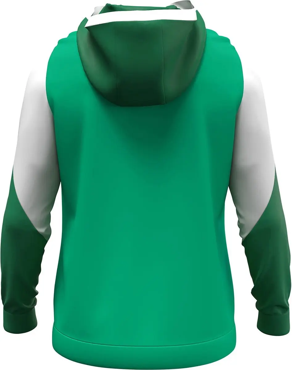 Jako Dynamic Hooded Half Zip Kinderen 128 - Groen/Wit/Donkergroen