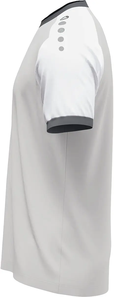 Jako Dynamic Shirt Korte Mouw Kinderen 140 - Lichtgrijs/Wit/Grijs