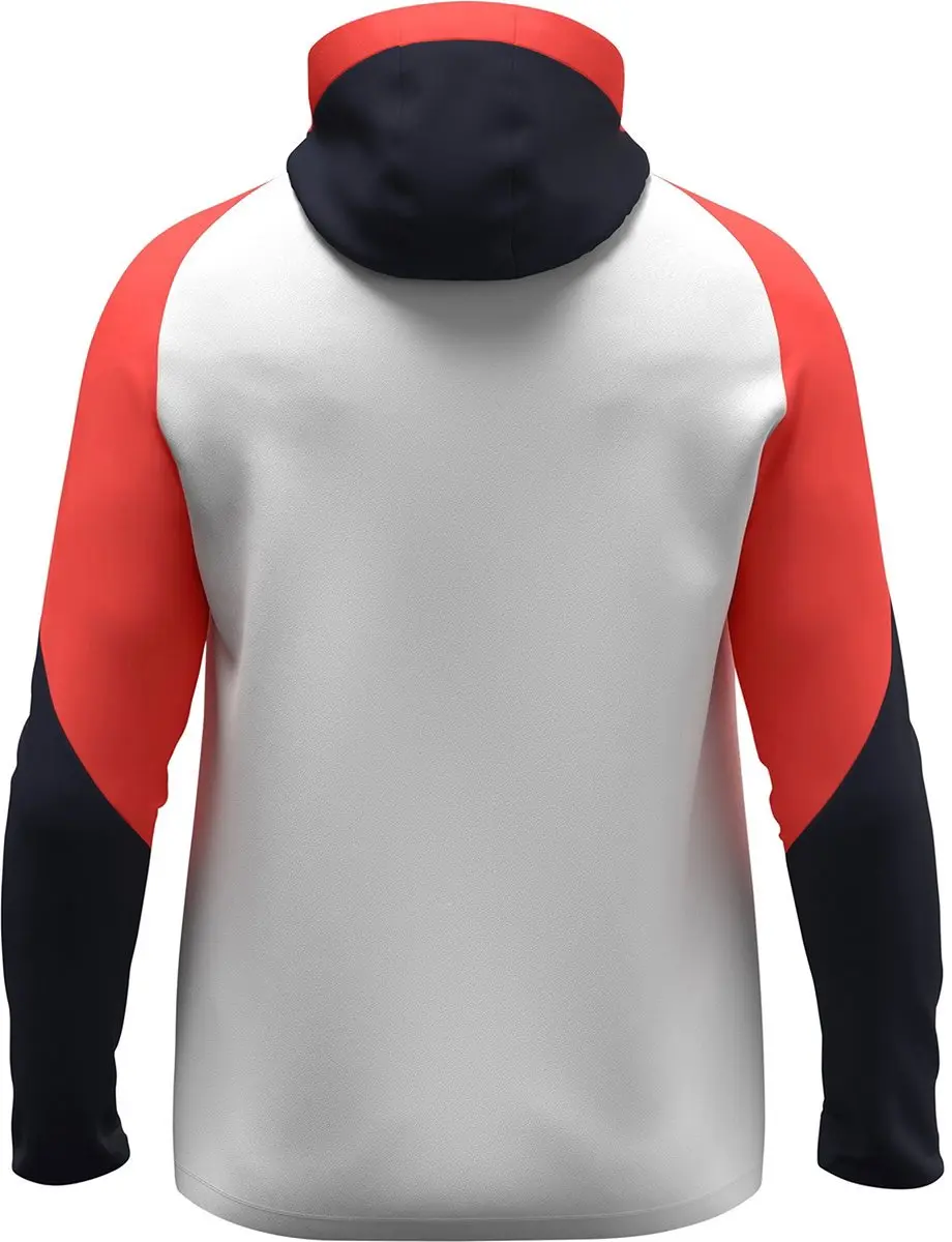Jako Dynamic Jas Met Kap Kinderen 140 - Wit/Koraal/Marine