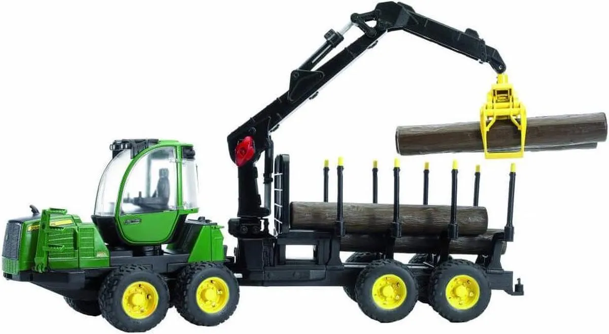 Bruder John Deere 1210E Forwarder Tractor Boomstamgrijper - 2133