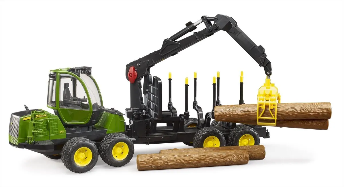 Bruder John Deere 1210E Forwarder Tractor Boomstamgrijper - 2133