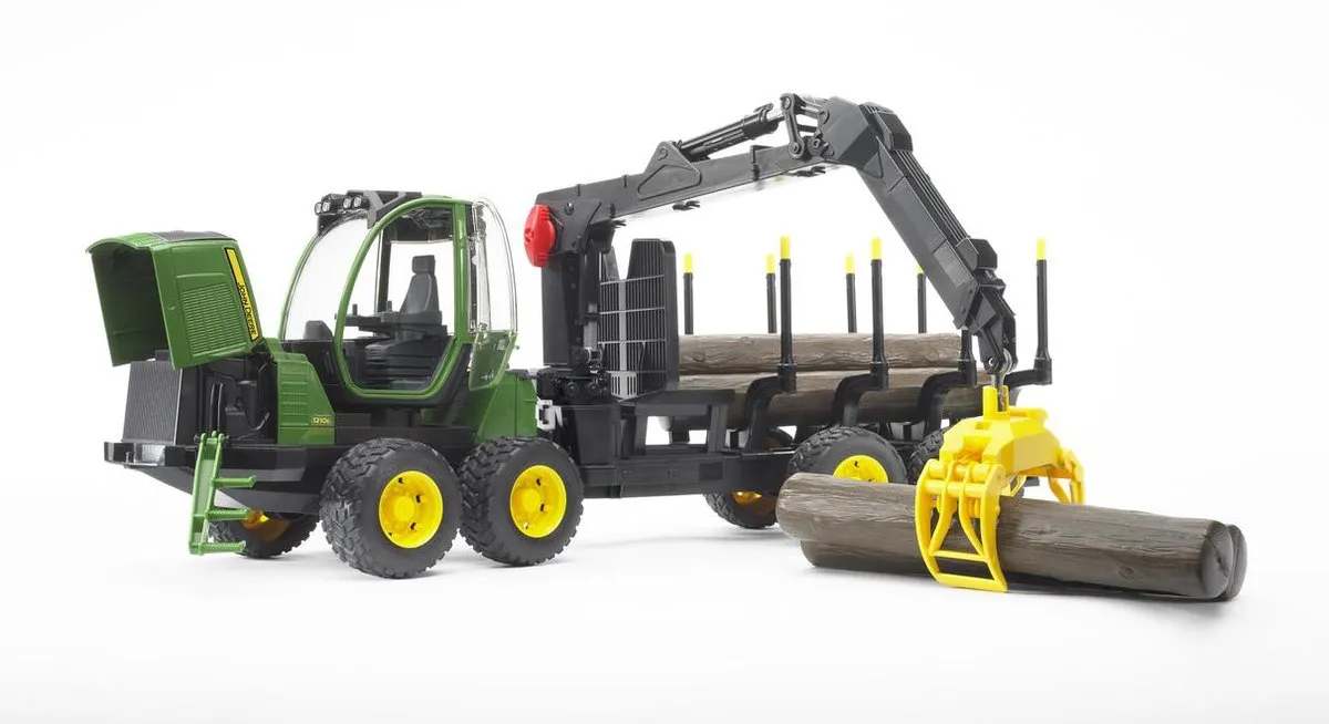 Bruder John Deere 1210E Forwarder Tractor Boomstamgrijper