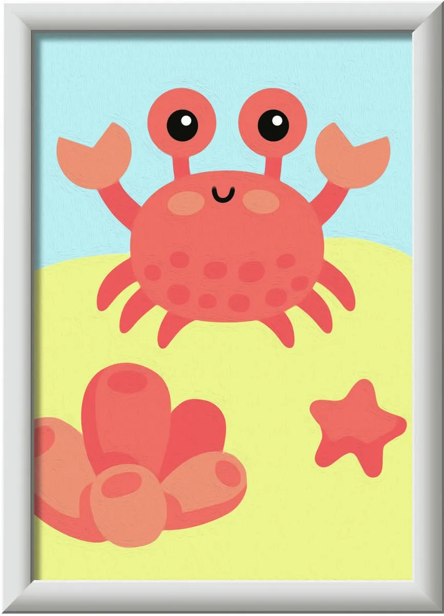 Ravensburger CreArt Trendy Crab Schilderen op Nummer - Meerkleurig