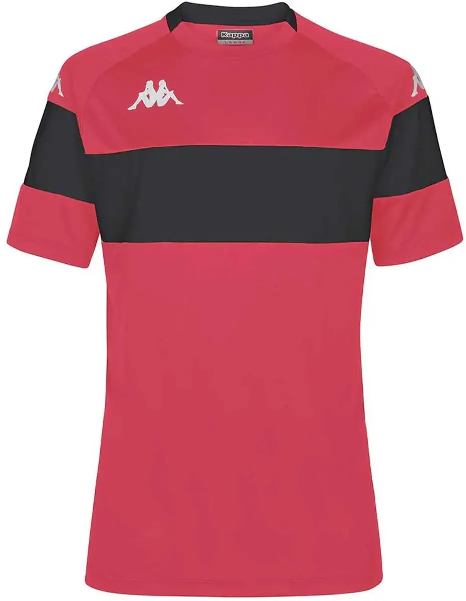 Kappa Dareto T-shirt - M - Rood/Zwart