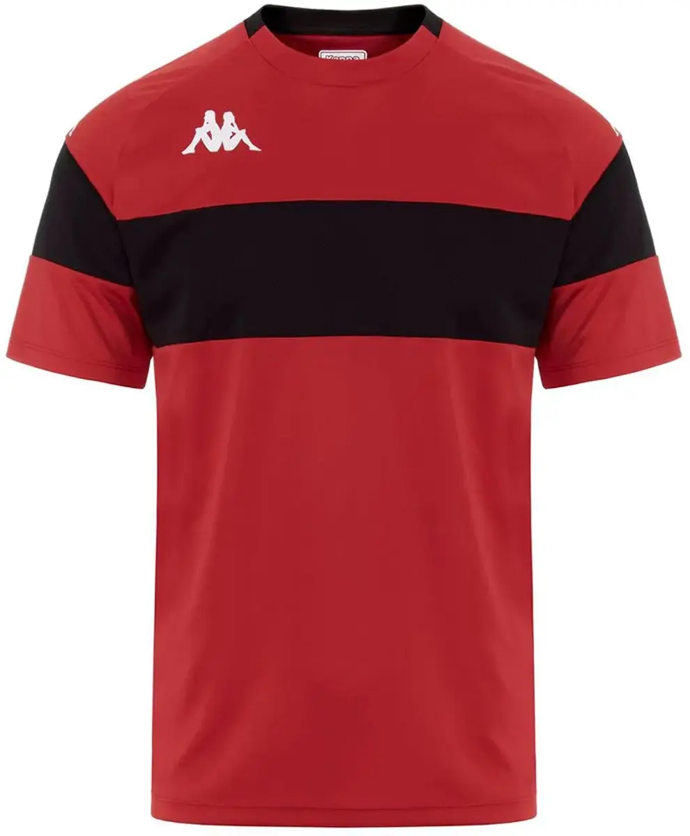Kappa Dareto T-shirt - M - Rood/Zwart