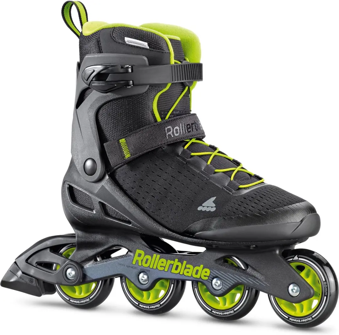 Rollerblade Zetrablade Elite 80 Inlineskates - 80mm - Heren - Zwart/Limegroen - afbeelding 3 van 6