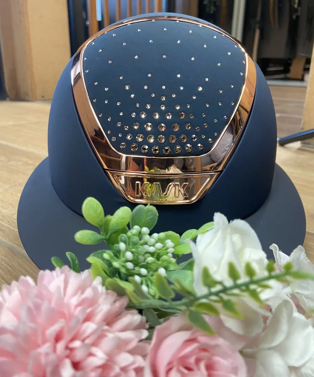 Kask Star Lady Chrome Swarovski Passage 57/59 Navy/Rose/VintageRose