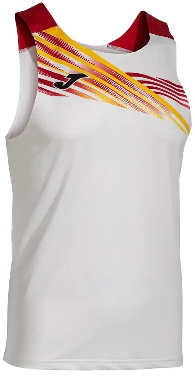 Joma Elite X Mouwloos T-shirt S - Wit/Rood