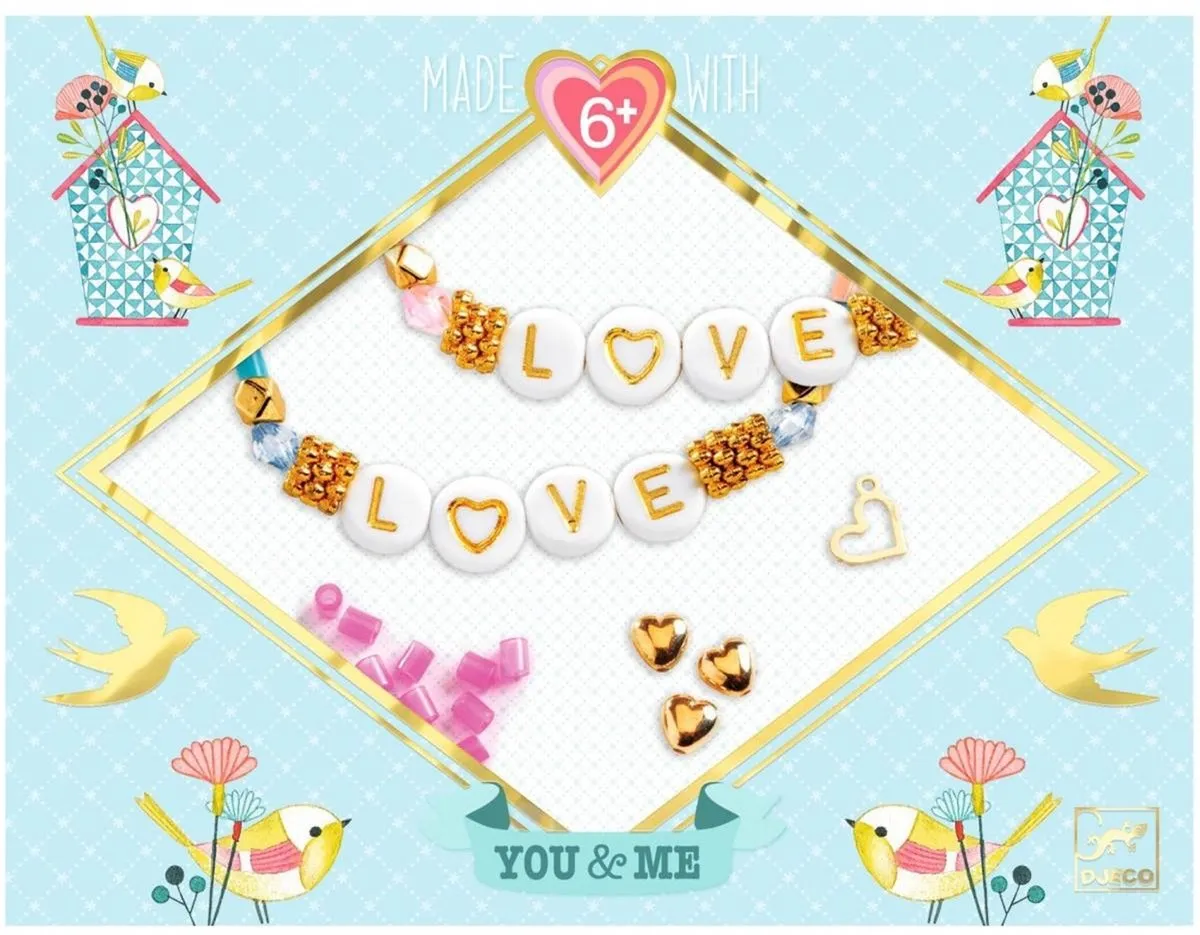 Djeco Kralen Letter Threading Sieraden Set