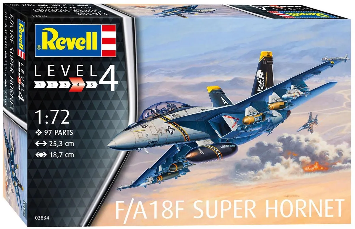 Revell 03834 F/A-18F Super Hornet Modelbouwpakket - 1:72 - Multi