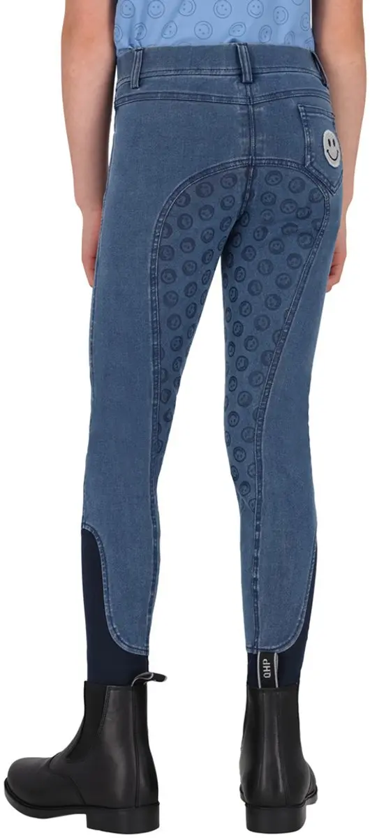 Qhp Paardrijlegging Qhp Rosalynn Denim Full Grip Kids Denim