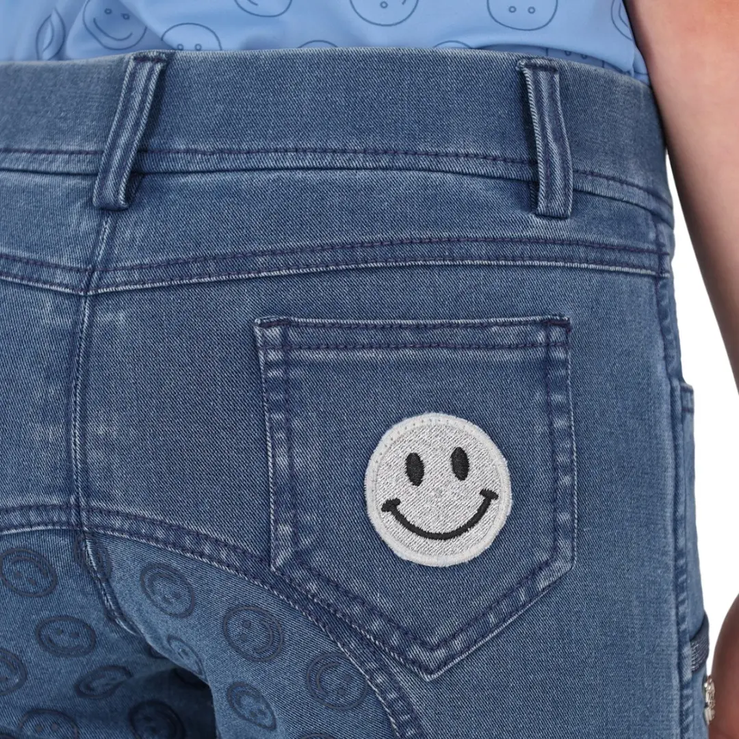 QHP Rosalynn Paardrijlegging Denim - 152