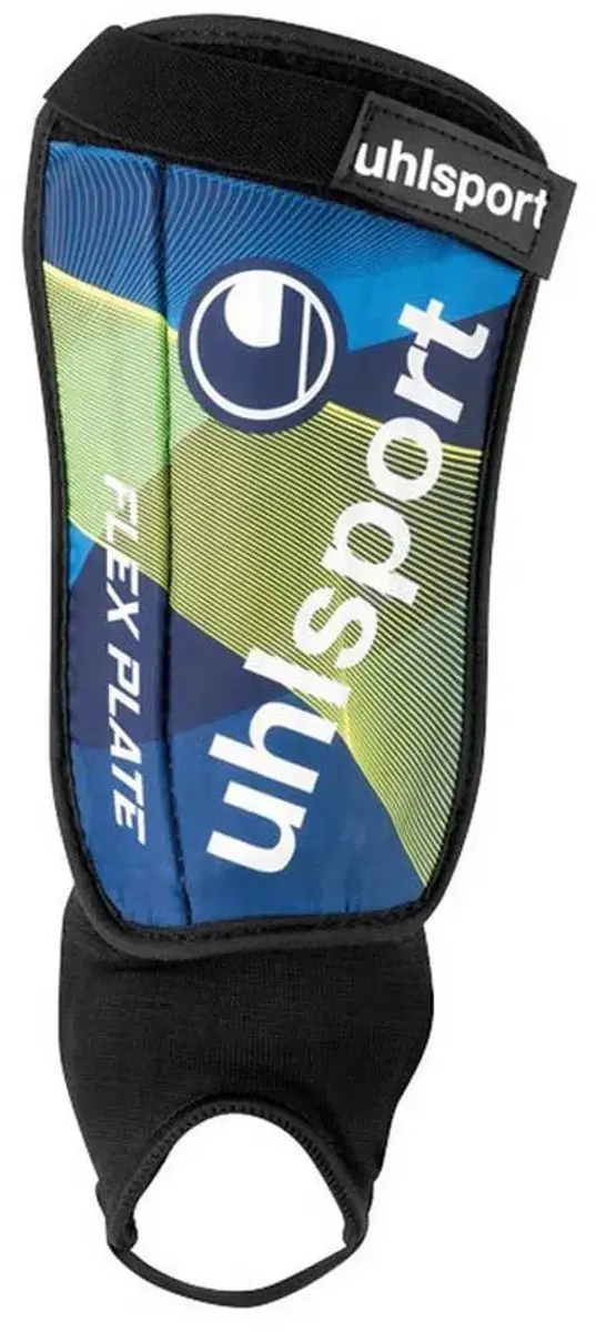 Uhlsport Flex Plate Scheenbeschermers XS - Navy/Ice Grey/Fluo Yellow