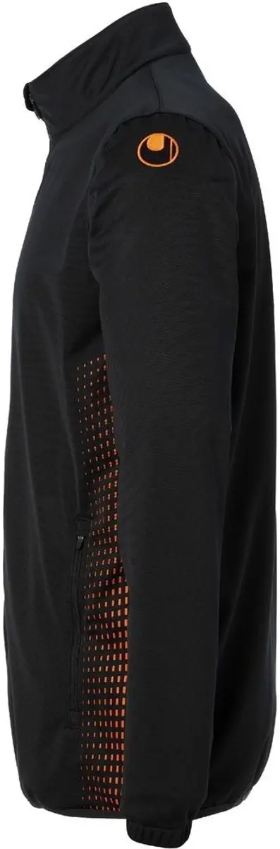 Uhlsport Score Trainingsjas Kind - Maat 128 - Zwart/Fluor Oranje