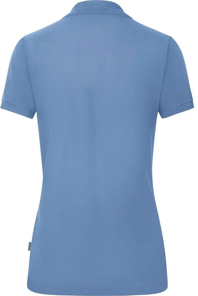 Jako Organic Polo Dames - IJsblauw Maat 46