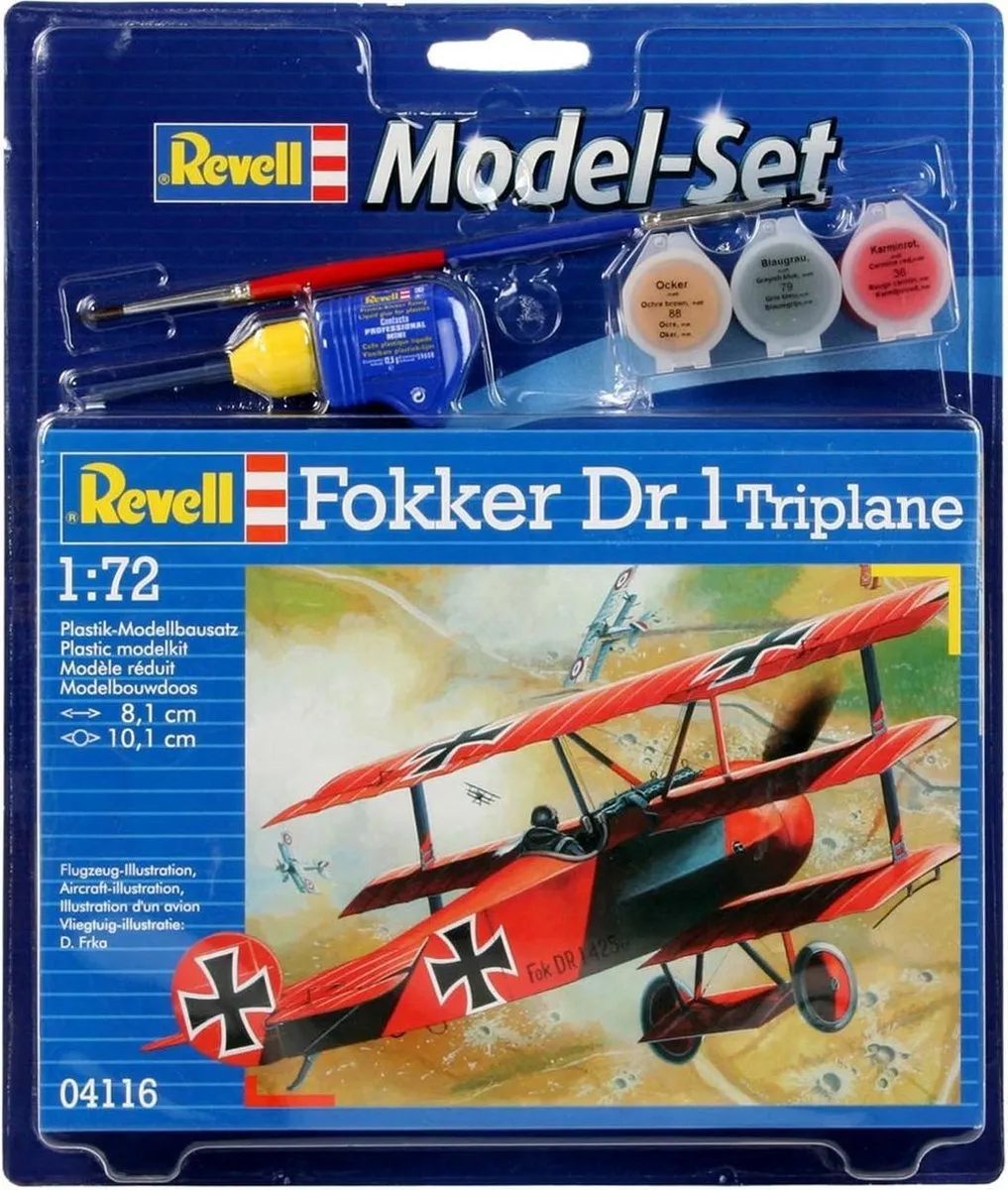 Revell Fokker DR Triplane 64116 Modelbouwpakket 1:72 - Multi