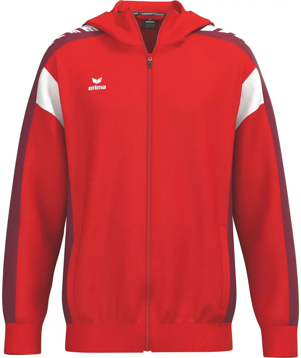 Erima Celebration 125 Trainingsjack Met Capuchon Rood/nieuw Bordeaux