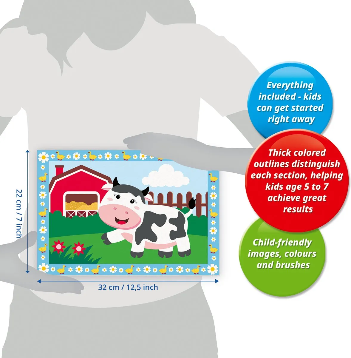 Ravensburger CreArt Tractor Schilderen op Nummer - Meerkleurig
