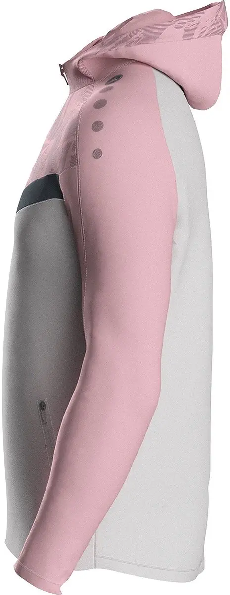 Jako Iconic Jas Kinderen 128 - Zachtgrijs/Roze/Antra Light
