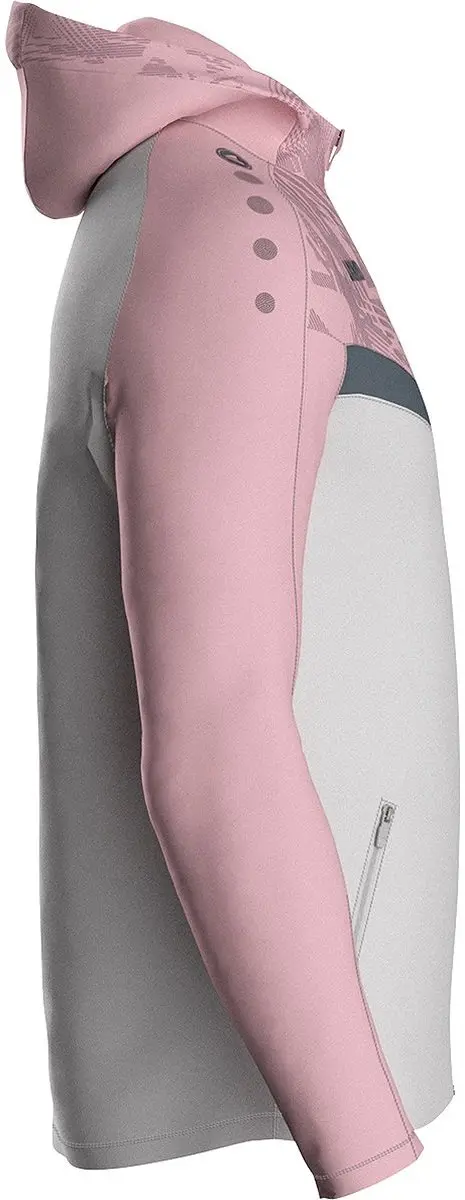 Jako Iconic Jas Kinderen 128 - Zachtgrijs/Roze/Antra Light