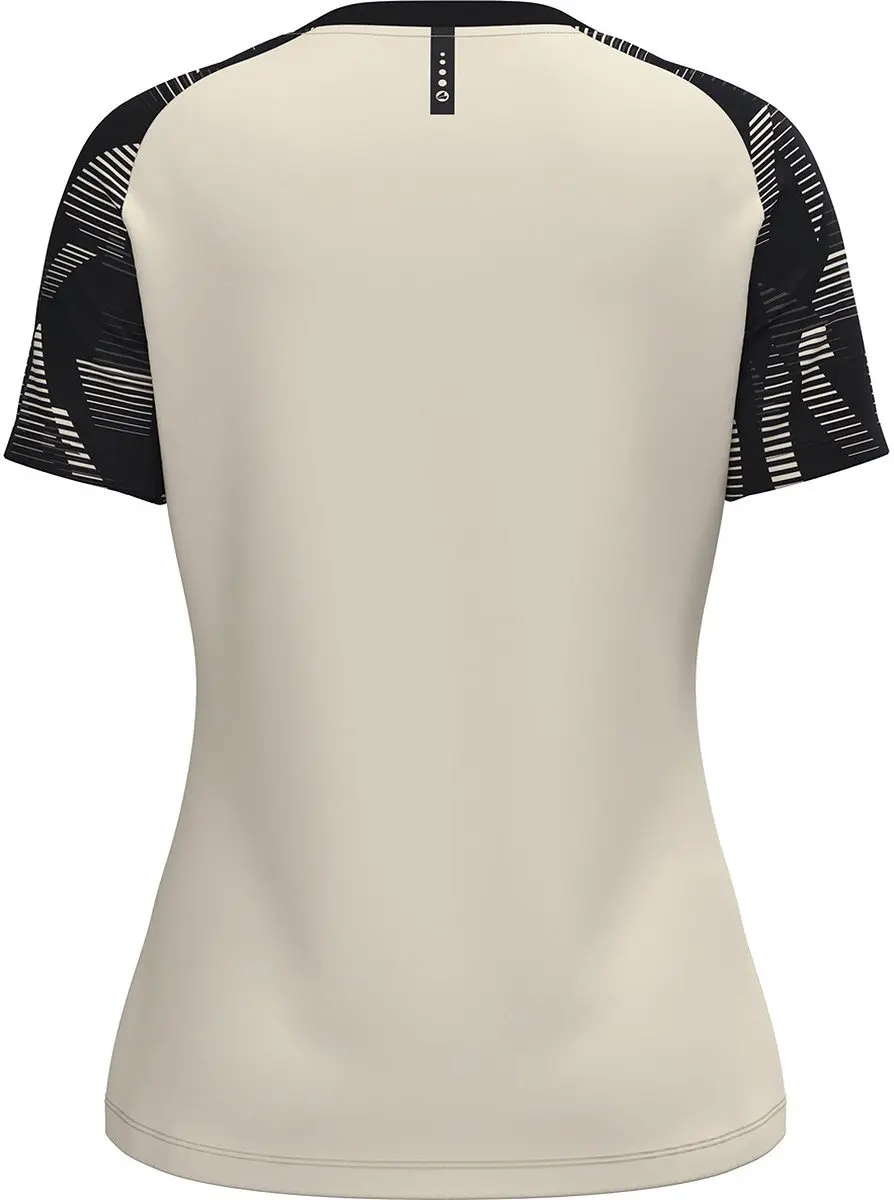 JAKO Sonic T-Shirt Dames 38 - Off White/Zwart