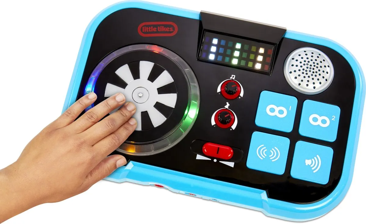 Little Tikes My Real Jam DJ-Mixer Draaitafel - Blauw/Zwart - afbeelding 6 van 6