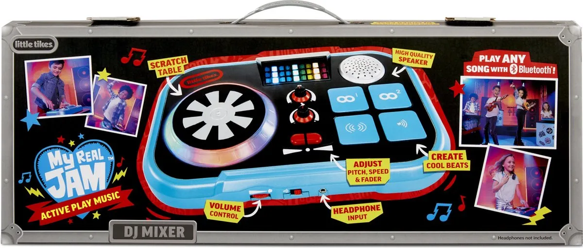 Little Tikes My Real Jam DJ-Mixer Draaitafel - Blauw/Zwart
