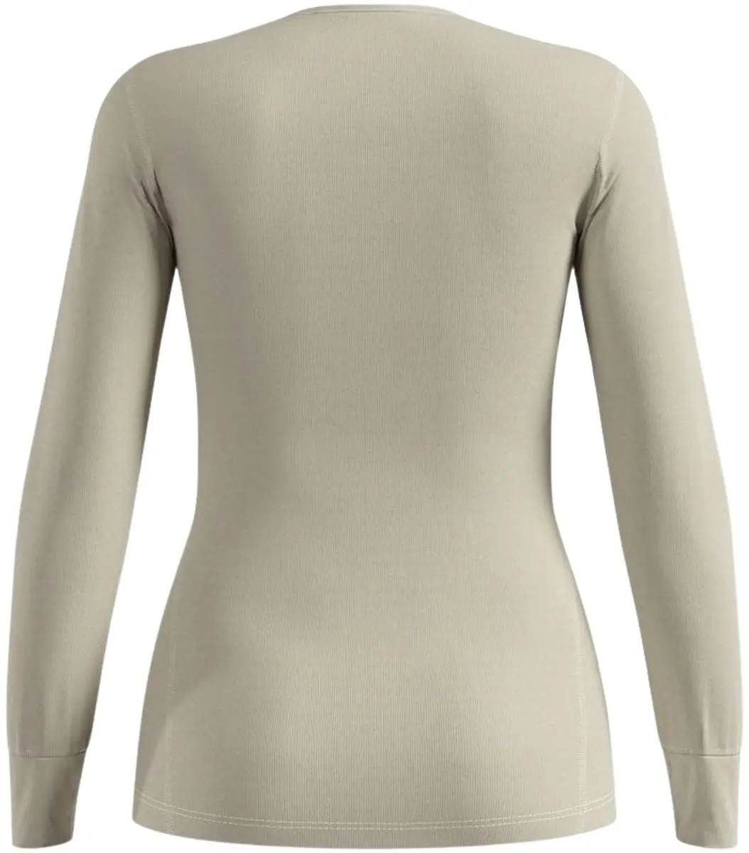 ODLO Active Warm Eco Base Layer Longsleeve Dames XS - Lichtgrijs - afbeelding 2 van 2