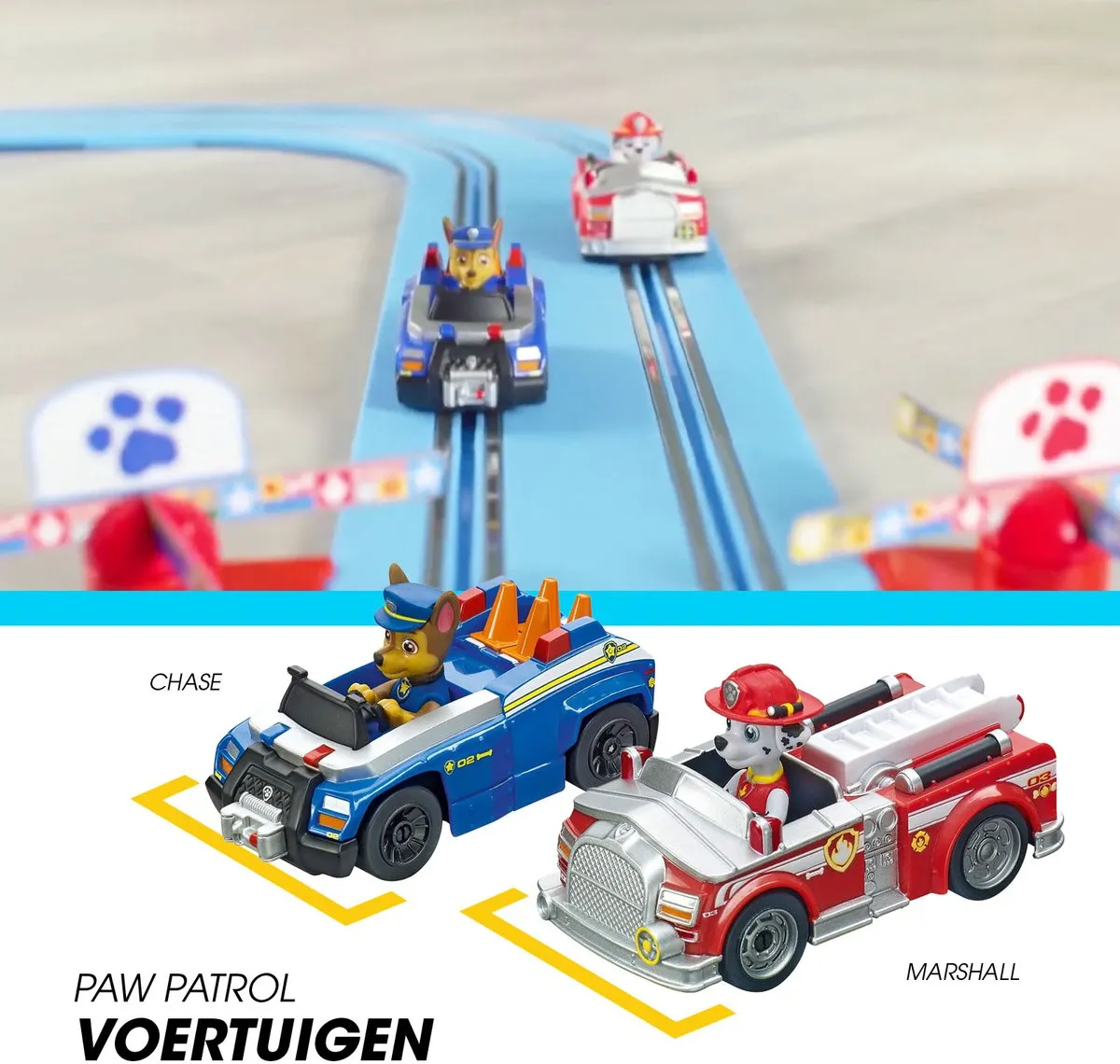 Carrera FIRST Racebaan PAW PATROL CAR20063033 - 2,4m - 10 Delig