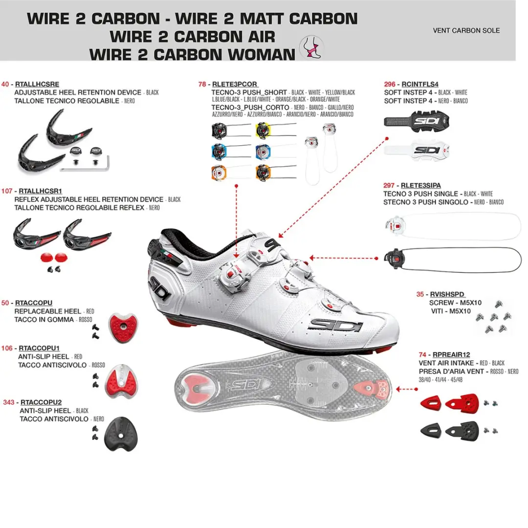 Sidi Wire 2 Carbon Raceschoenen 39 - Zwart
