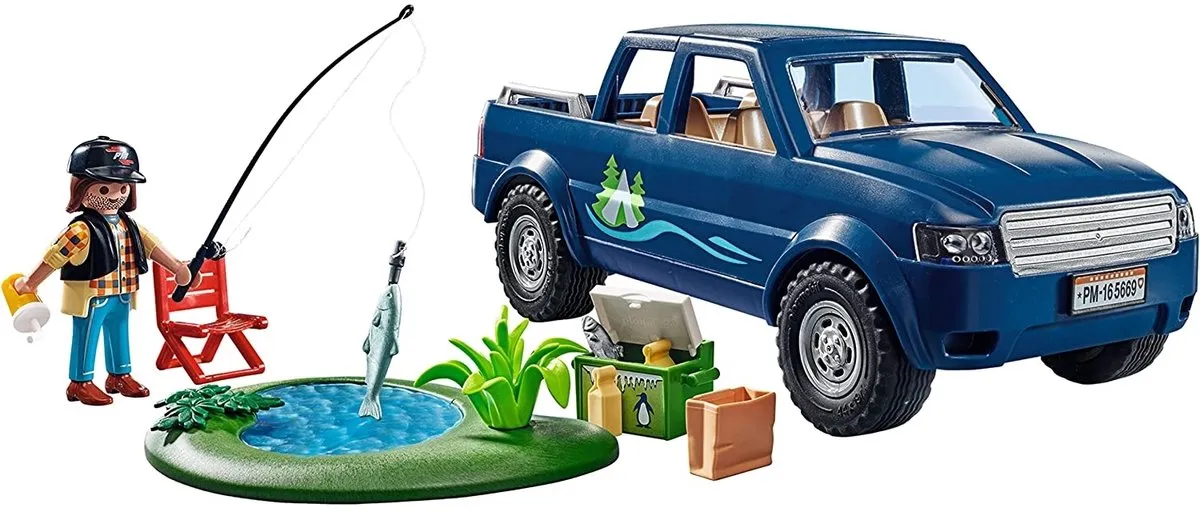 Playmobil Vissen met Pick-up P-71038 - Meerkleurig