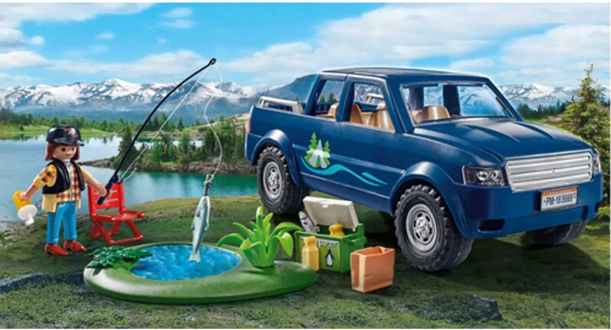 Playmobil Vissen met Pick-up P-71038 - Meerkleurig