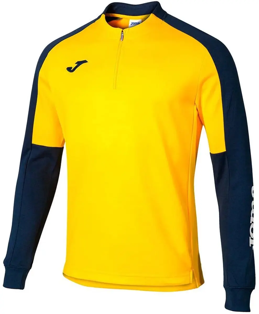 Joma Eco Championship Sweatshirt Met Halve Rits Geel 5-6 Years Jongens