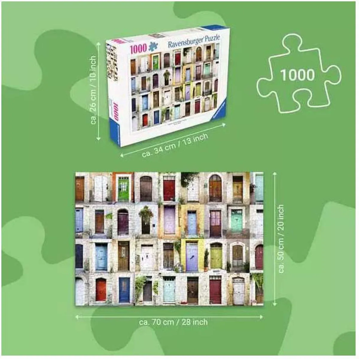 Ravensburger Beautiful Doors in the Provence Puzzel - 1000 Stuks
