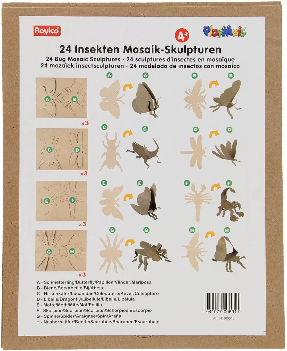 PlayMais Mosaic 3D Insecten Versieren