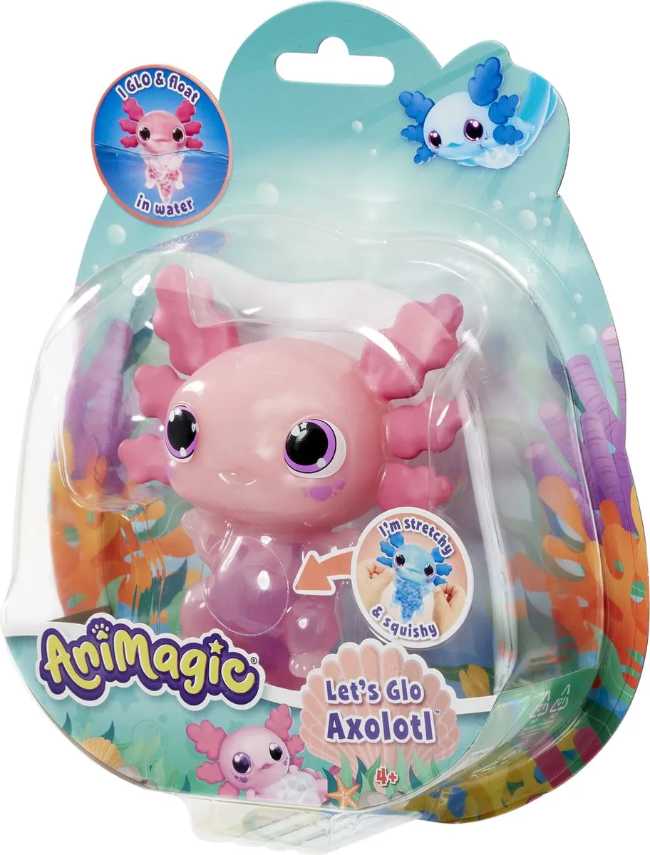 Goliath Animagic Let's Glo Axolotl Speelfiguur Roze - 3x AAA
