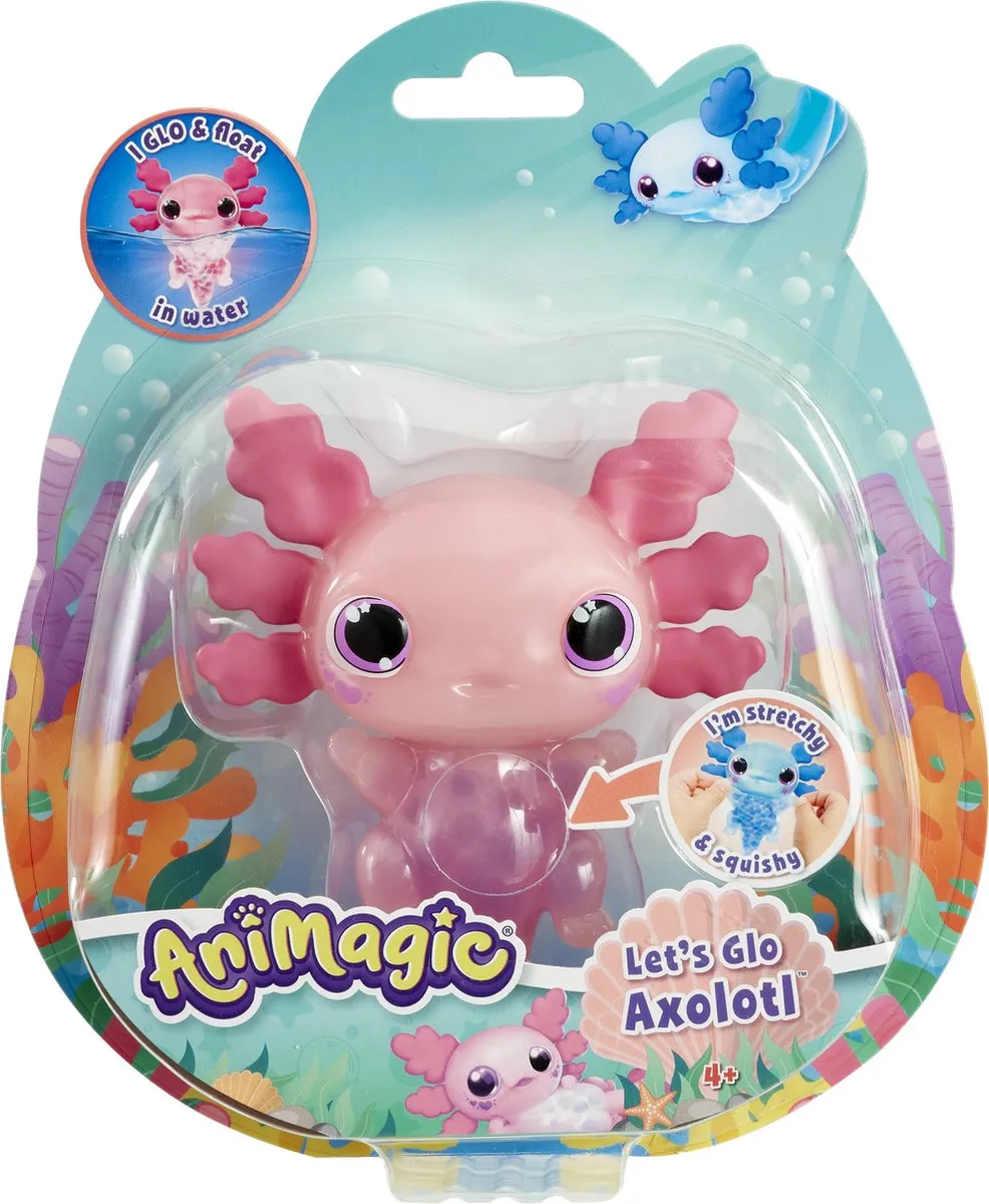 Goliath Animagic Let's Glo Axolotl Speelfiguur Roze - 3x AAA