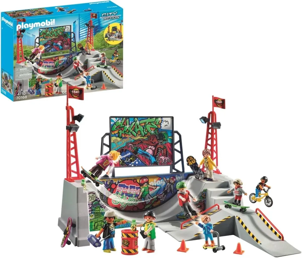 Playmobil Skating Grounds 70168 - Multicolor